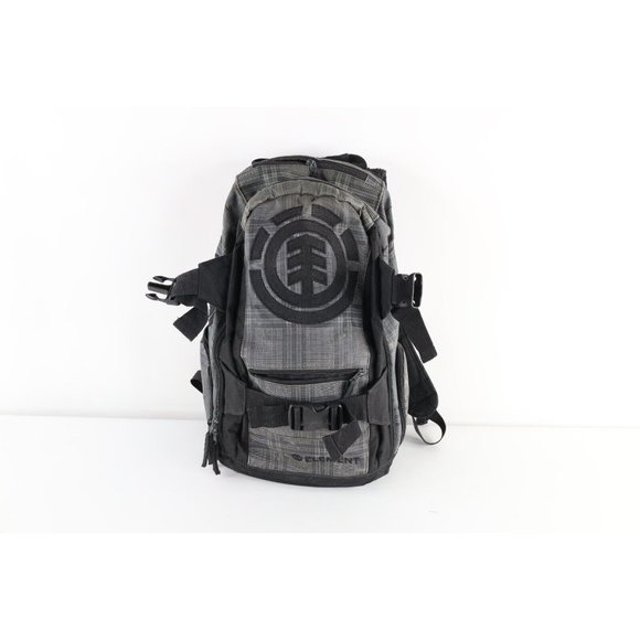 Vintage Element Skateboards Distressed Spell Out Big Logo Backpack Book Bag - Picture 1 of 16
